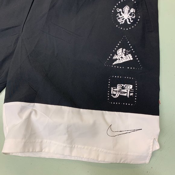 Nike Flex Shorts Training Villains Logo Graphic Print Mens Size L NWT CJ2390-010 - Picture 4 of 5